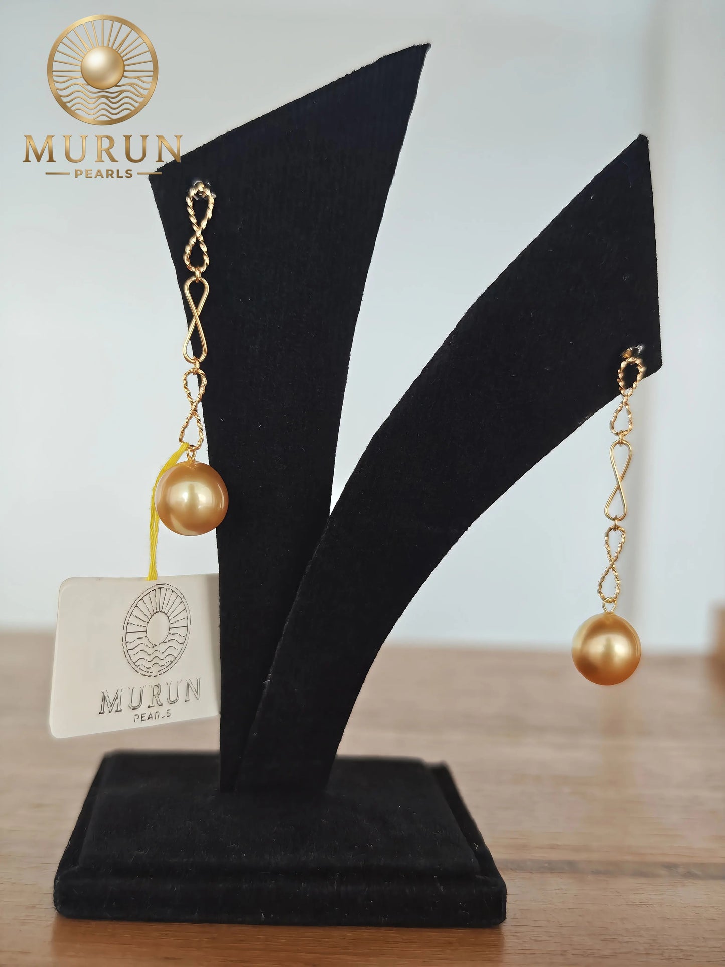 Golden South Sea Pearl Earrings – Timeless Elegance