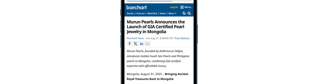 Murun Pearls Featured in 400+ Global Publications: A Historic Milestone for Mongolia