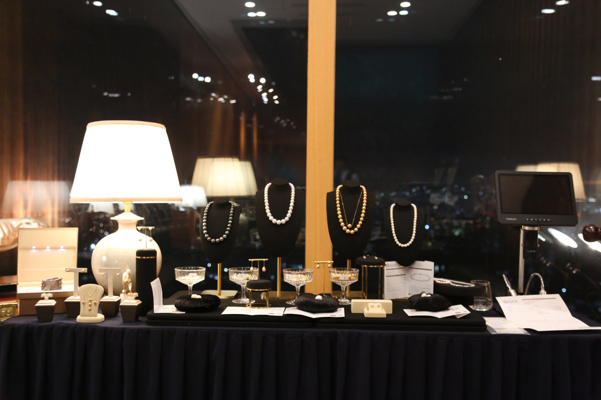 Murun Pearls display at the Mongolia boutique
