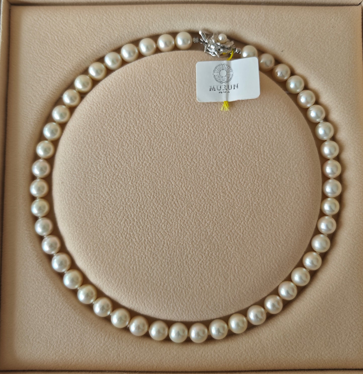 GIA Certified Akoya Pearl Necklace 9.0–9.45mm – Classic White | Murun Pearls Bali