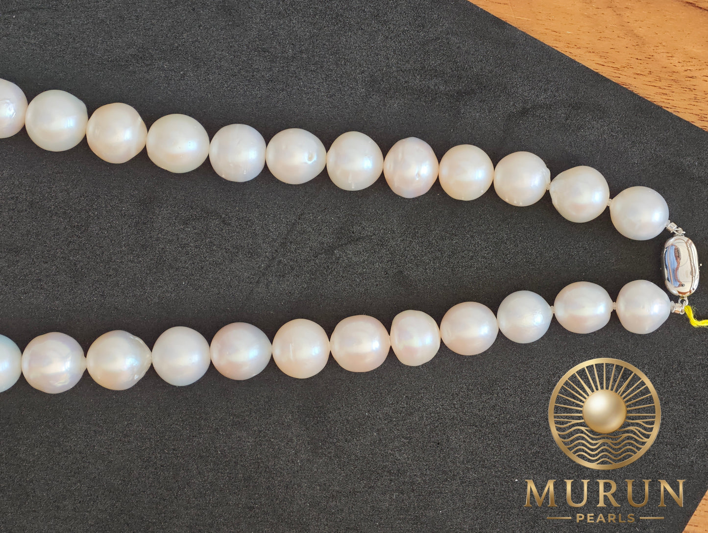 South Sea Pearl Necklace 13.4–17.8mm & 15.7-10.4 | Luxury White Pearls Bali