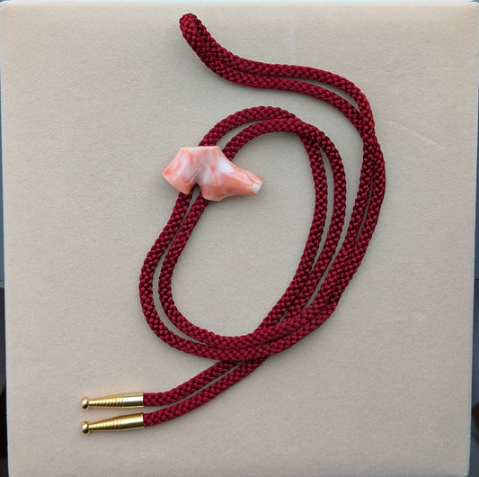 vintage necklace with pink coral murun pearls